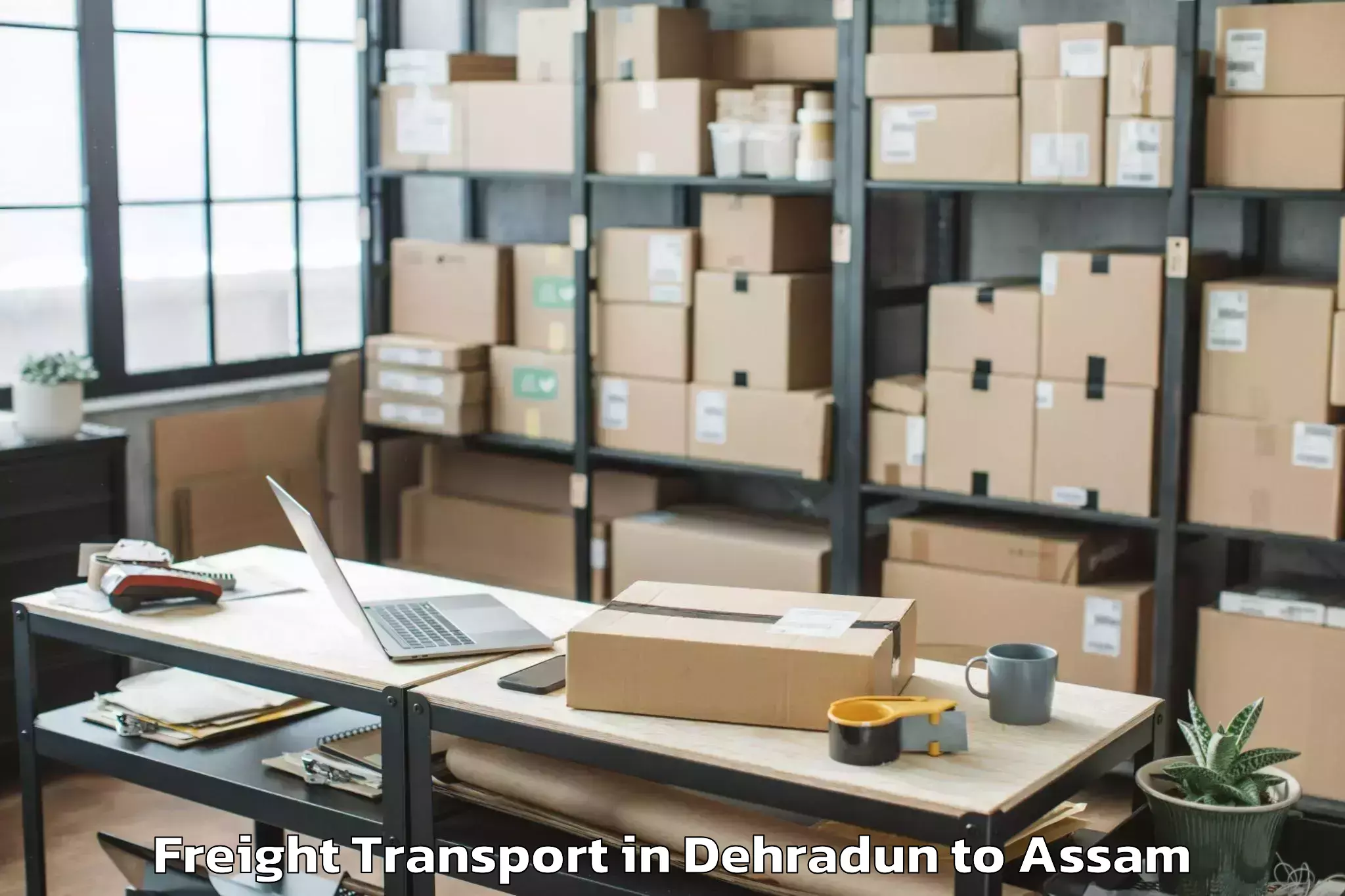 Top Dehradun to Baihata Freight Transport Available